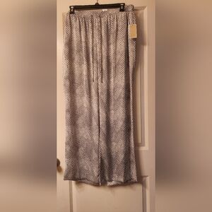 Michael Kors Black, Grey and White Patterned Pants